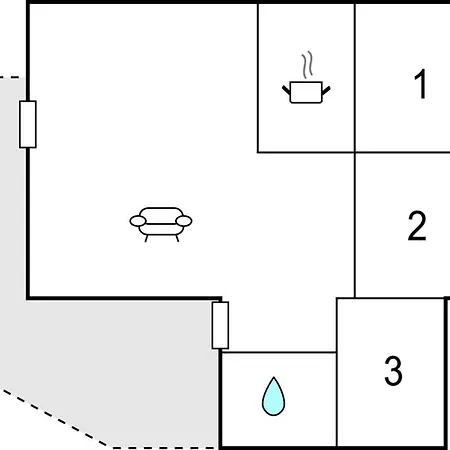 Ferienhaus Gorgeous In Reksteren With Kitchen Klinkholmen